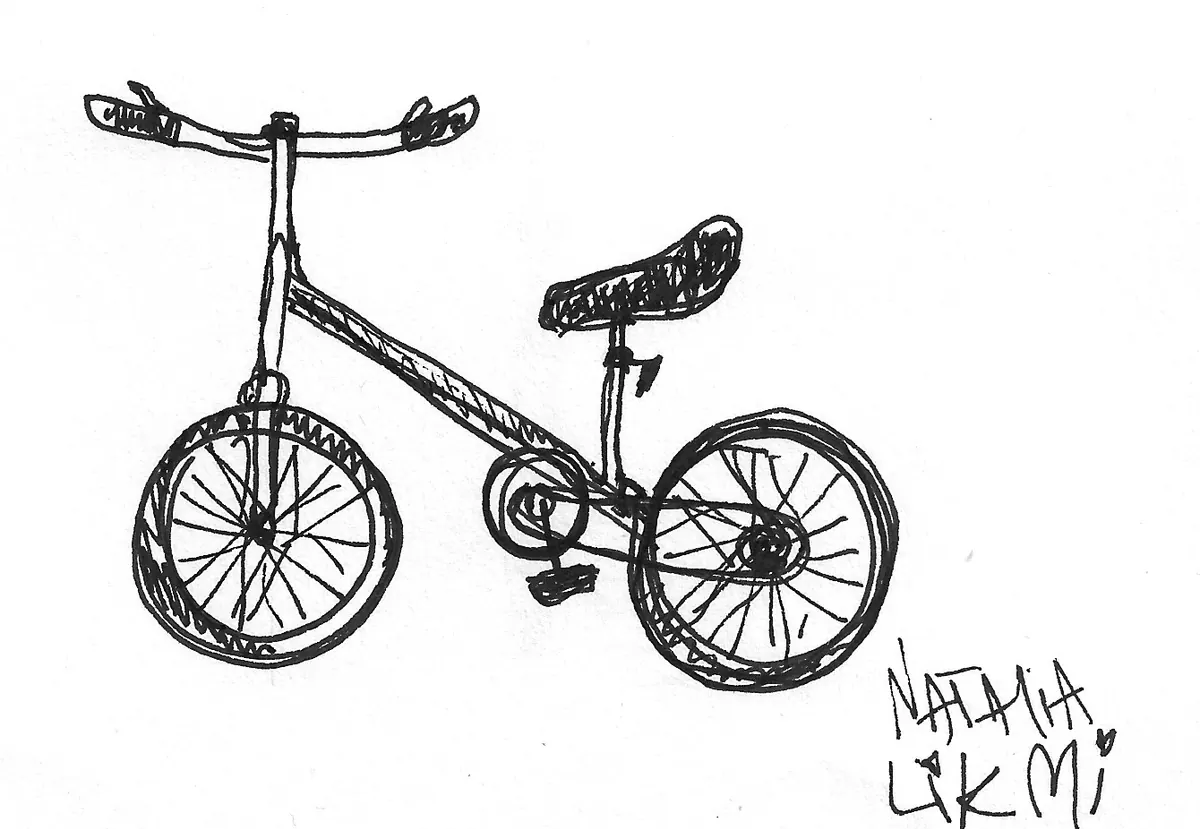 Bicicleta dibujada a mano, Bike - 253