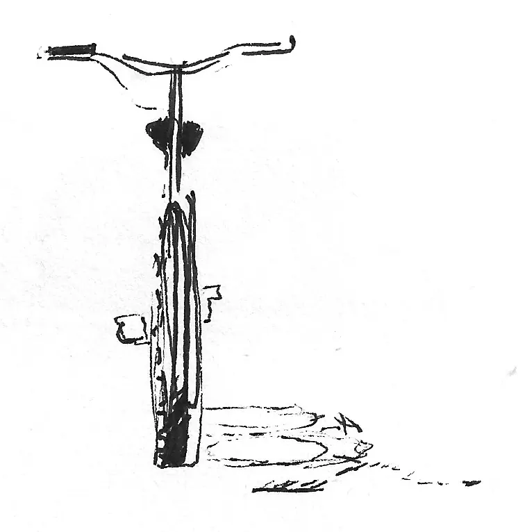 Bicicleta dibujada a mano, Bike - 254