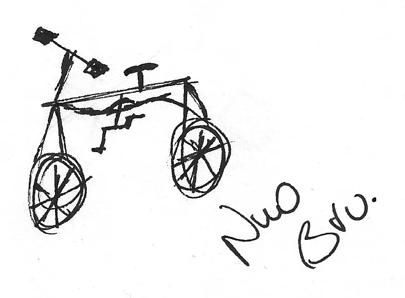 Bicicleta dibujada a mano, Bike - 261