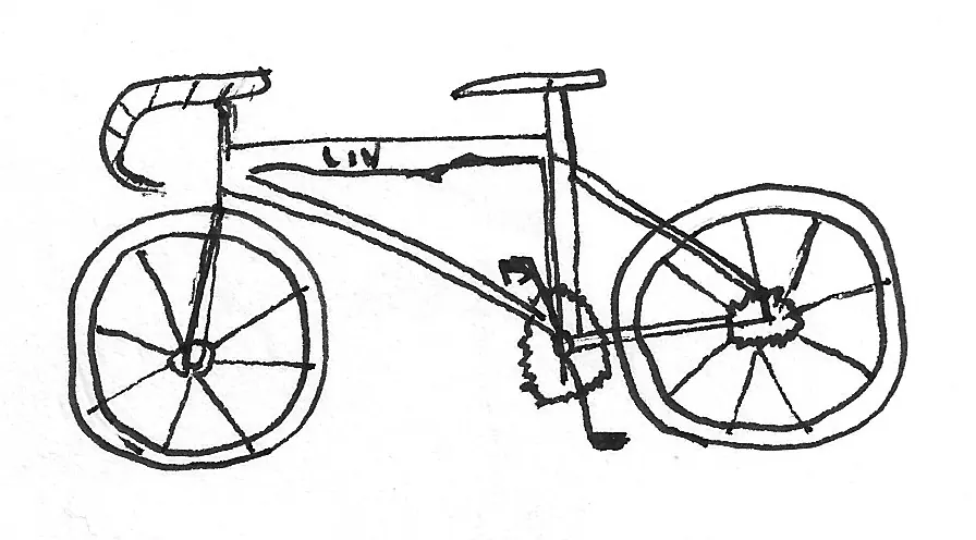 Bicicleta dibujada a mano, Bike - 265