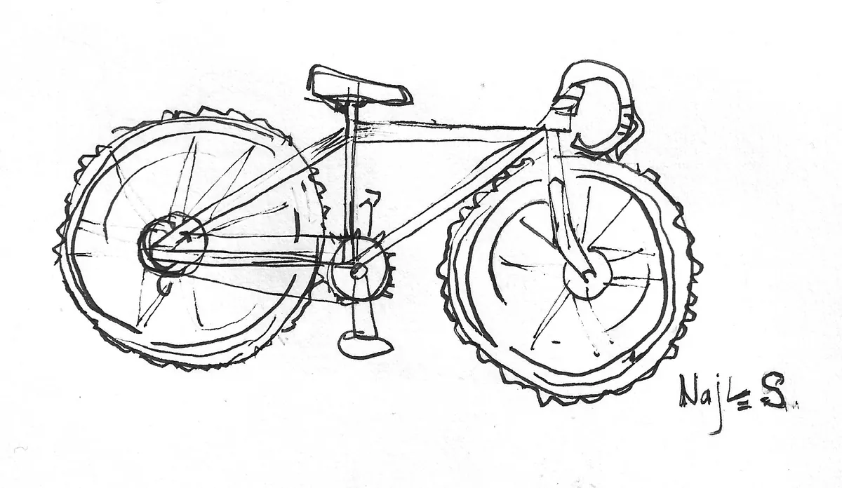Bicicleta dibujada a mano, Bike - 269
