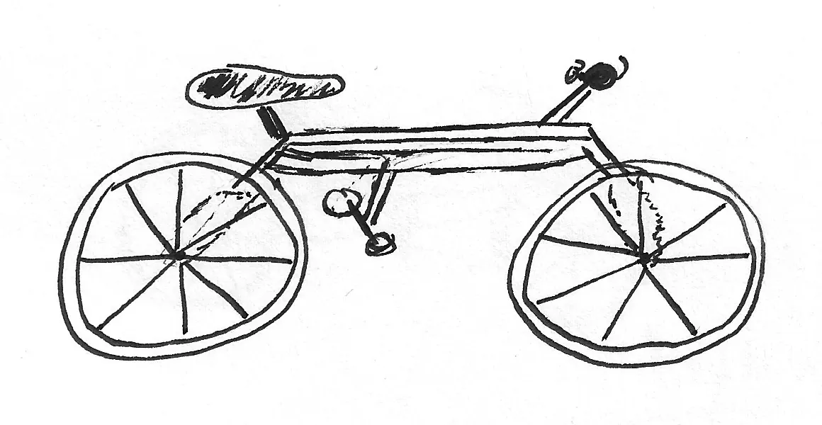 Bicicleta dibujada a mano, Bike - 272