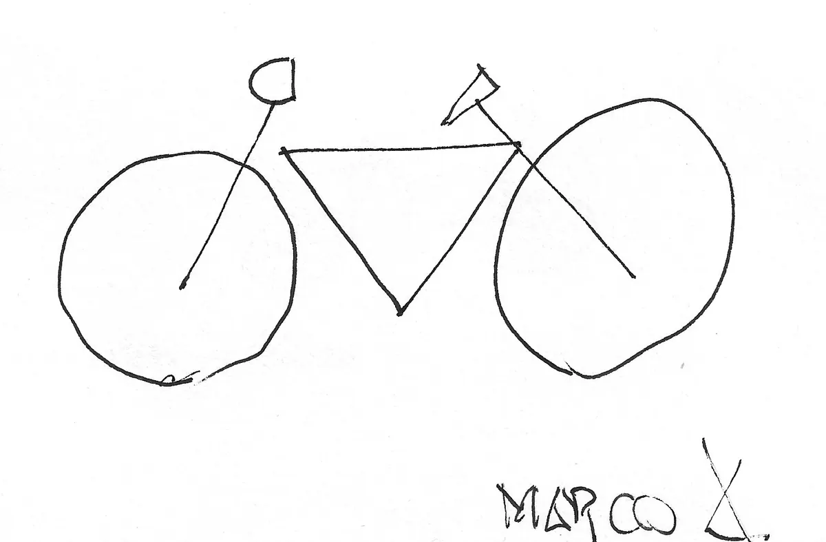 Bicicleta dibujada a mano, Bike - 278