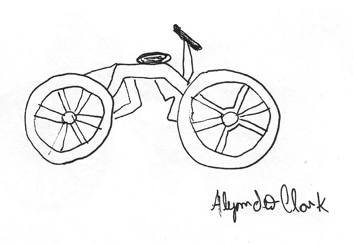 Bicicleta dibujada a mano, Bike - 280