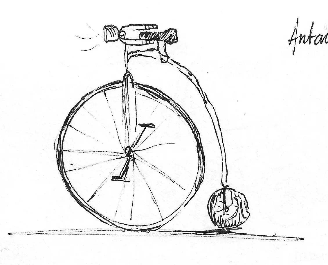 Bicicleta dibujada a mano, Bike - 282