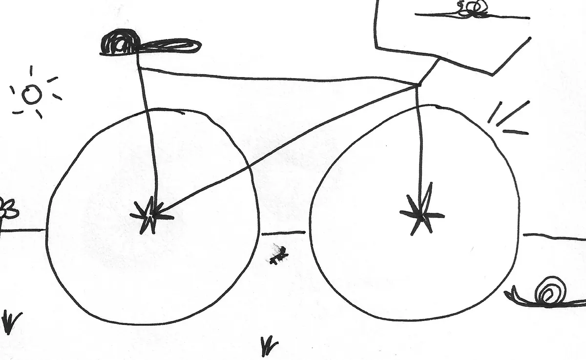 Bicicleta dibujada a mano, Bike - 285